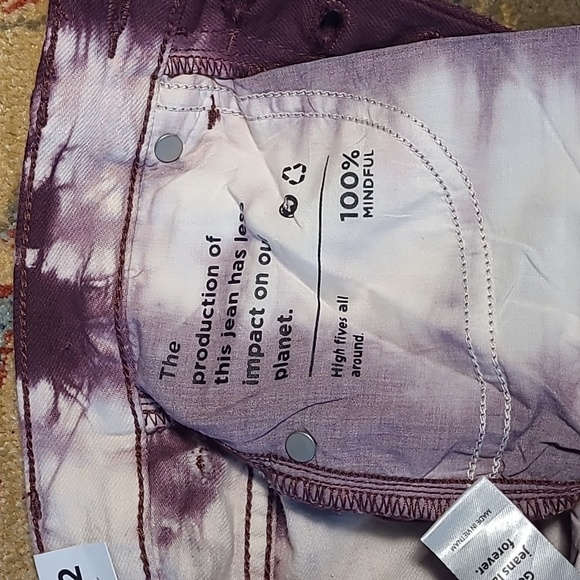 NWT PACSUN HIGH RISE STRAIGHT TIE DYE JEANS - Picture 8 of 10